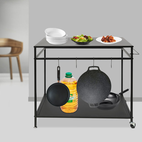 FRONG Outdoor Dining Cart with Storage And Spice Rack Wayfair